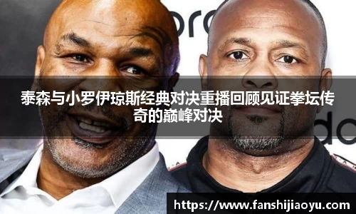 泰森与小罗伊琼斯经典对决重播回顾见证拳坛传奇的巅峰对决